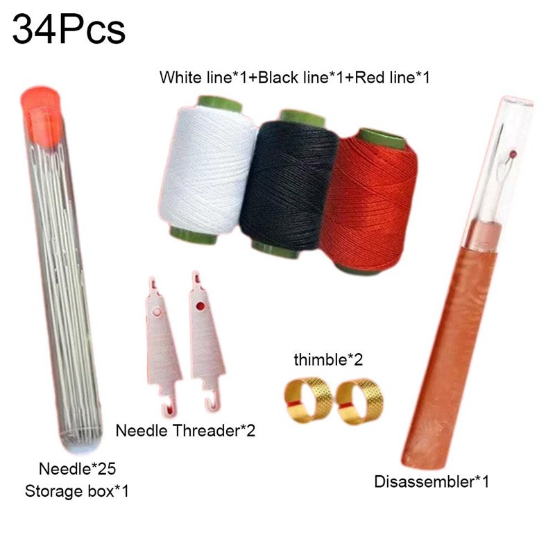 Sewing Tool Set,Needles Thread Hand Repair Tool,Portable Sewing Kit
