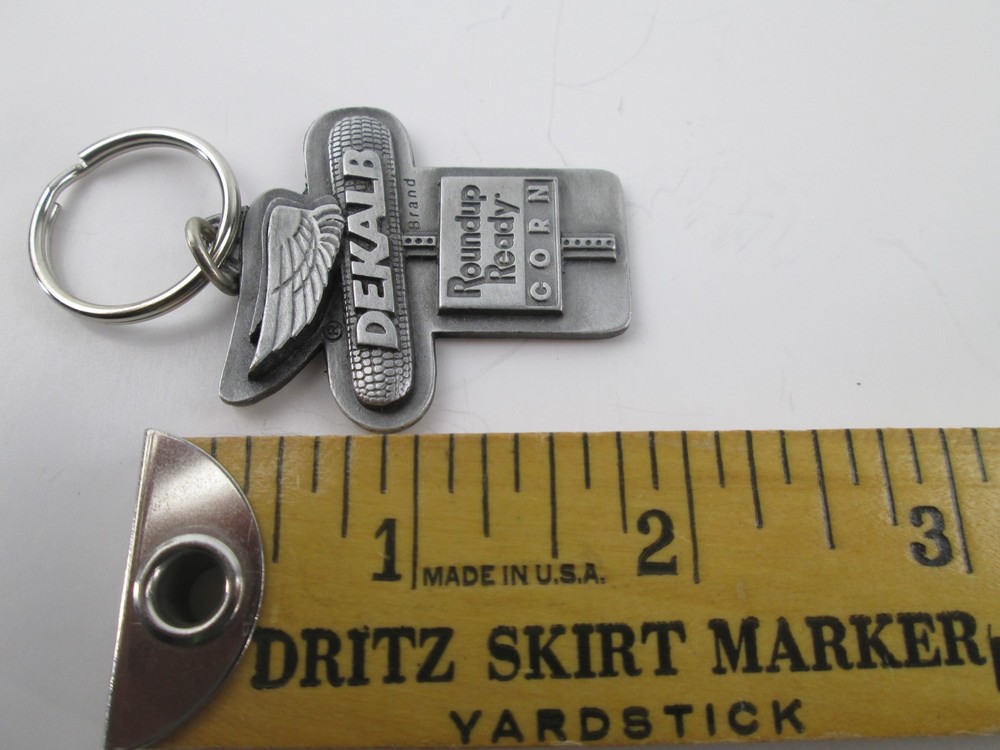 DeKalb Seed Corn Round Up Ready Corn Keychain First and Only 1998 VTG