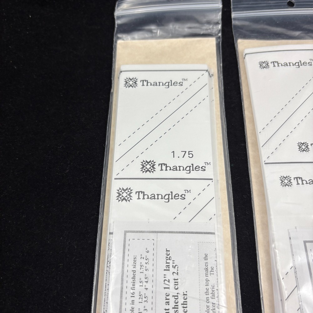 Tangles Quilting Template Triangles 1.75" & 2.0" Strips Quilts