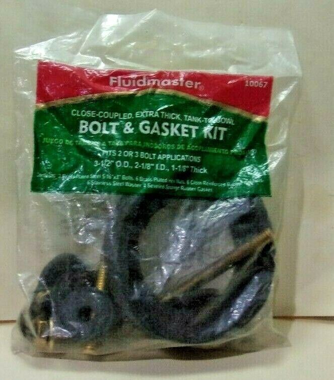 Fluidmaster 10067 Bolt & Gasket Kit, NEW