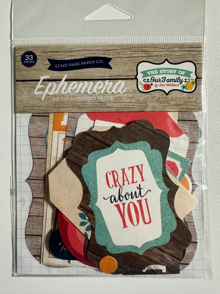 Echo Park Ephemera Die Cut Packs Multiple Variations Available-You Choose
