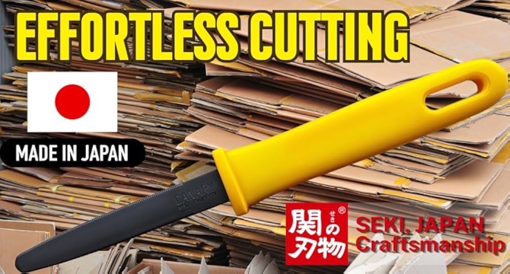 Cardboard Cutter with Non-Sti Coated Blade - Box Cutter Utility