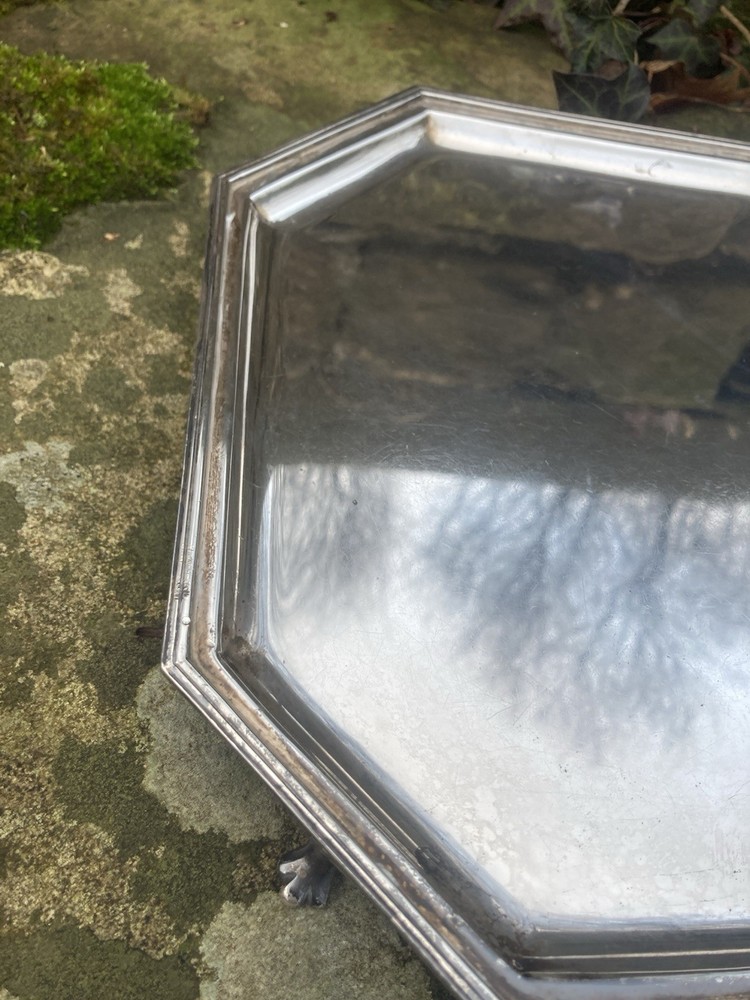 Solid Silver Salver Tray by Roberts Belk for Davidson Henderson Sorley 1930