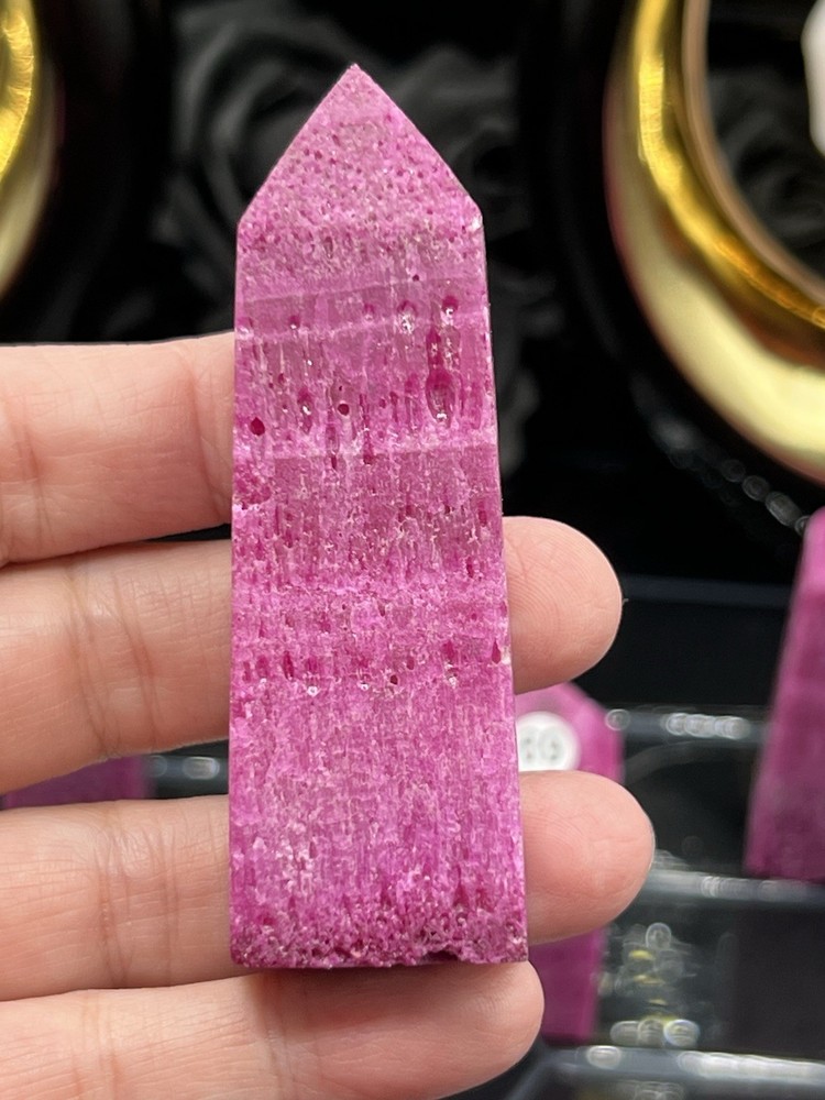 Honeycomb Ruby Uvreactive 4 sided Points Free shipping & Gift