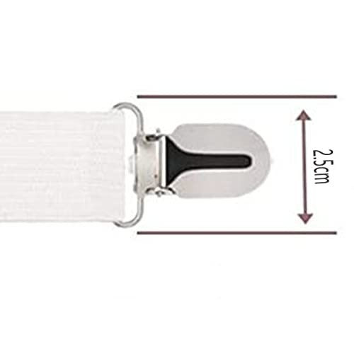 Bed Sheet Straps,Fitted Sheet Clips,Adjustable Bed Sheet Fasteners for White