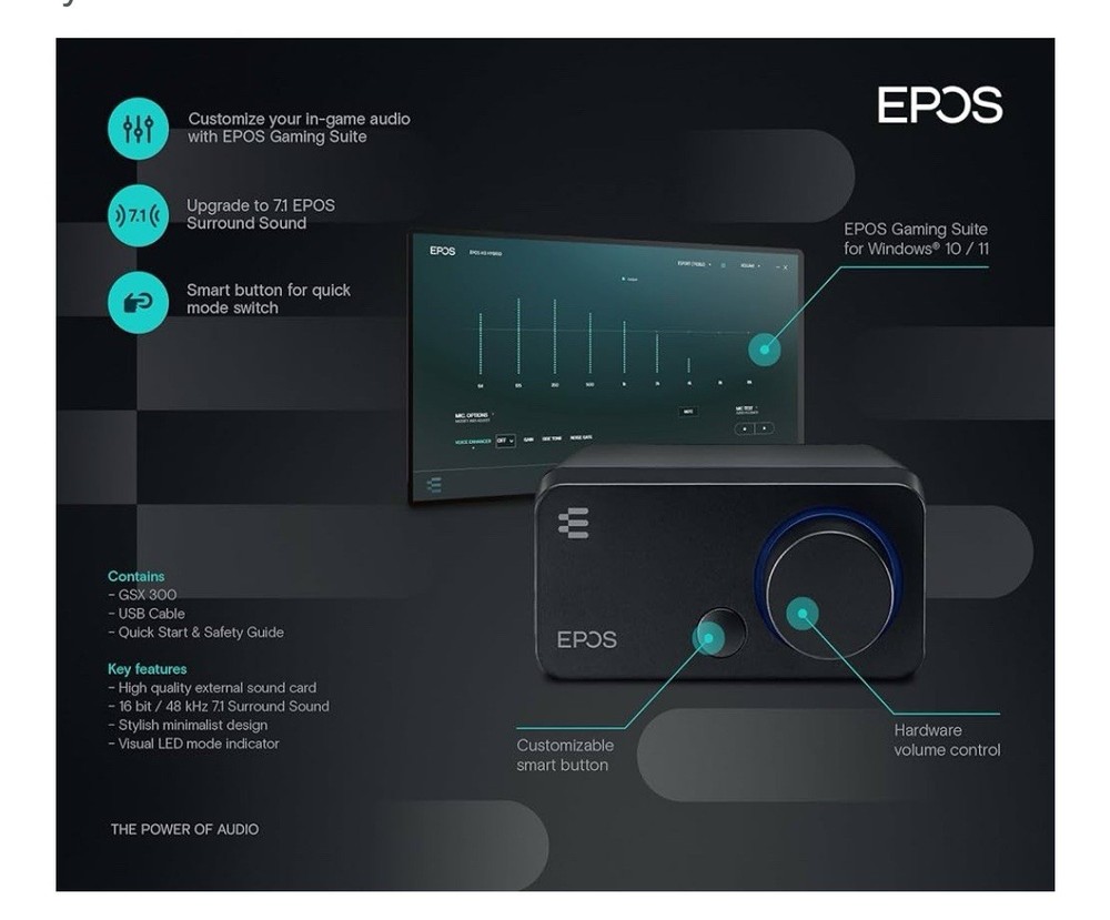 Epos GSX 300 External Computer Sound Card