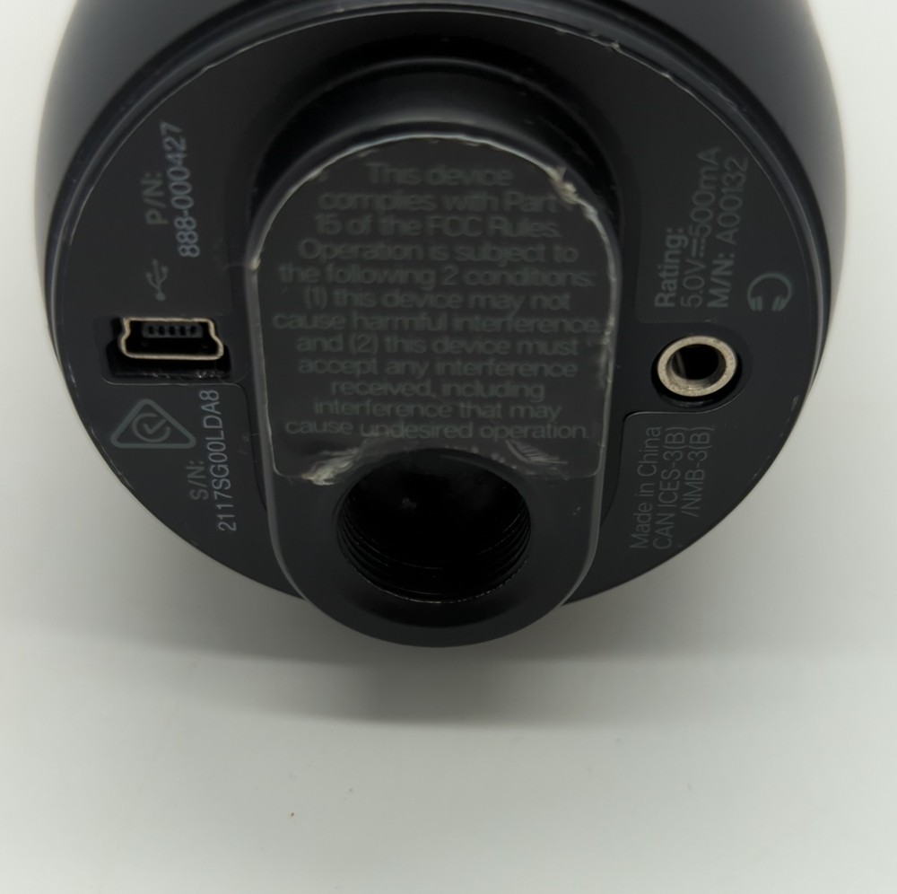 Blue Yeti USB Condenser Microphone Black, Mute Switch, Volume/Gain Control