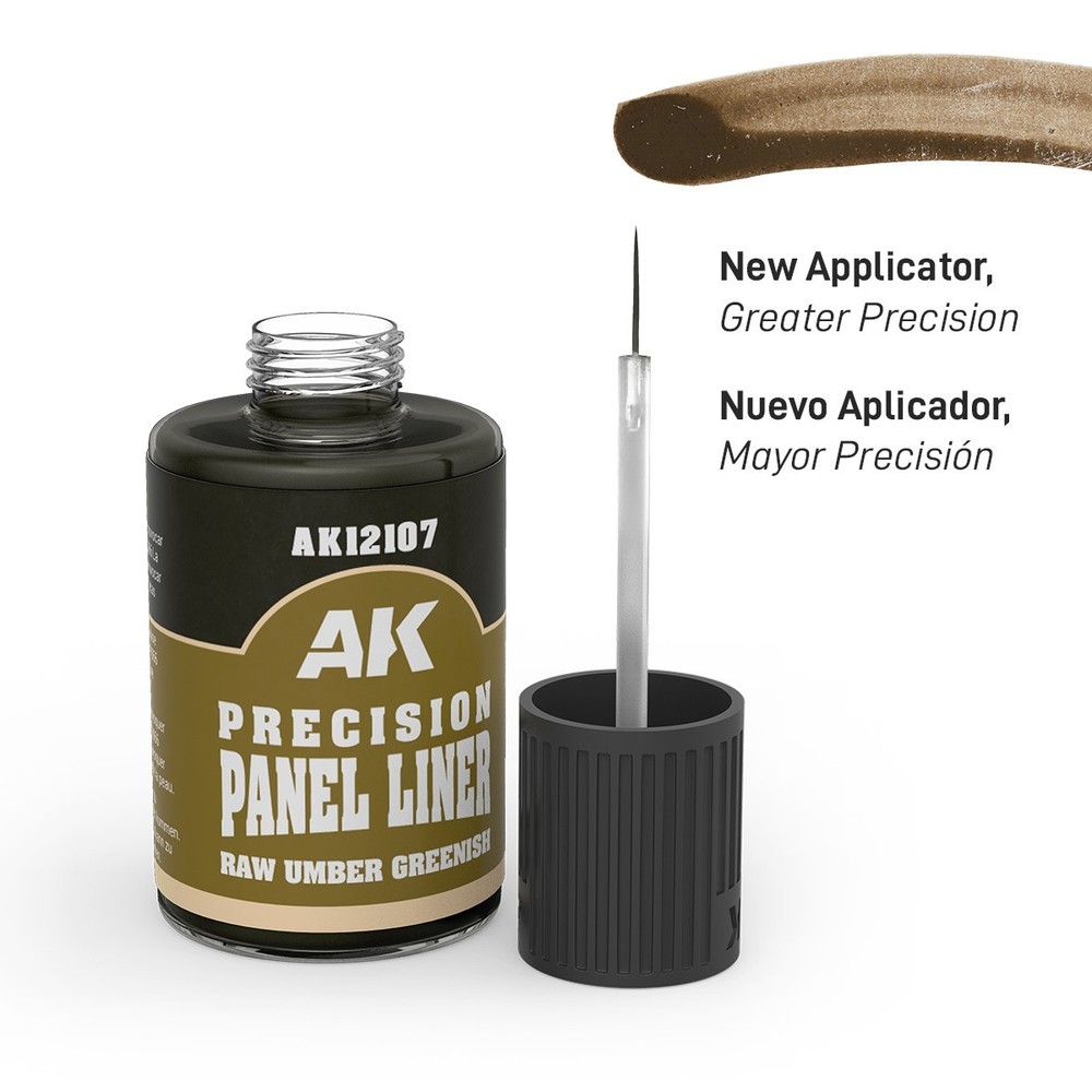 AK Interactive Precision Paneliner Raw Umber Greenish (30ml)
