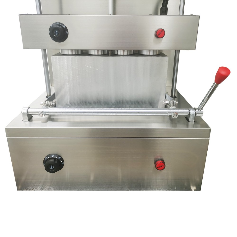 110V 4 Head Pizza Cone Forming Machine Spiral Shape Pizza Cone Forming Maker