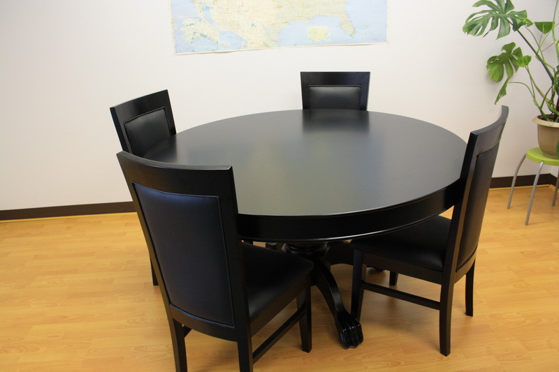 MRC Poker Table THE MYSTIC round table Solid Wood Legs