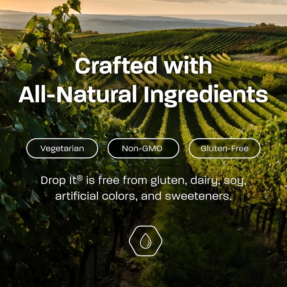 Drop It Wine Drops, Original - 10 mL Bottle - Treats Up to 55 Glasses