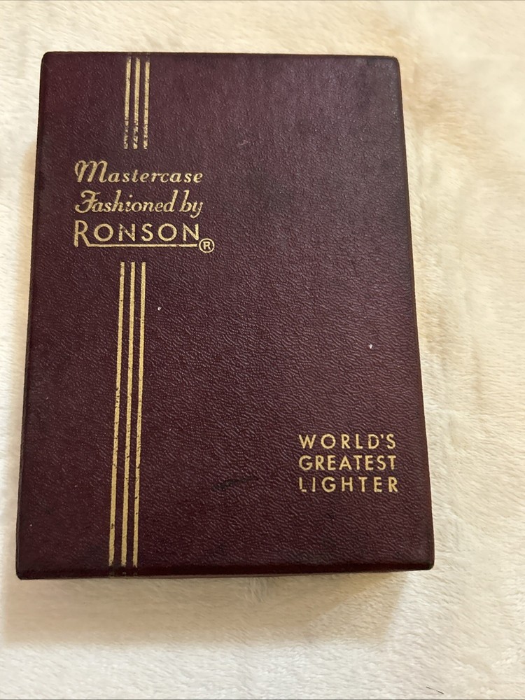 Vintage Ronson Mastercase Cigarette Case Lighter Unfired Unused