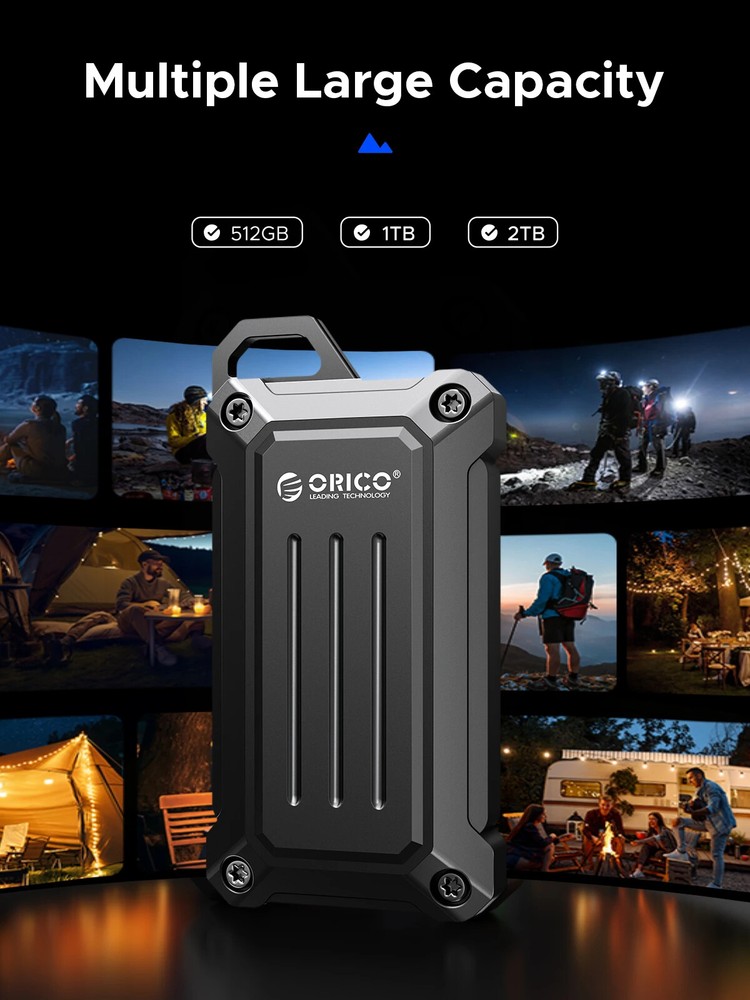 ORICO Mini Portable SSD 20Gbps External Solid State Drive USB3.2 Gen2 1TB Type C