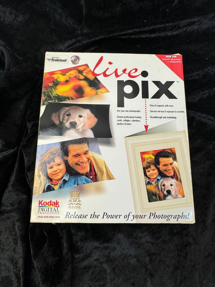 Borderbund Live Pix for Windows CD ROM Media