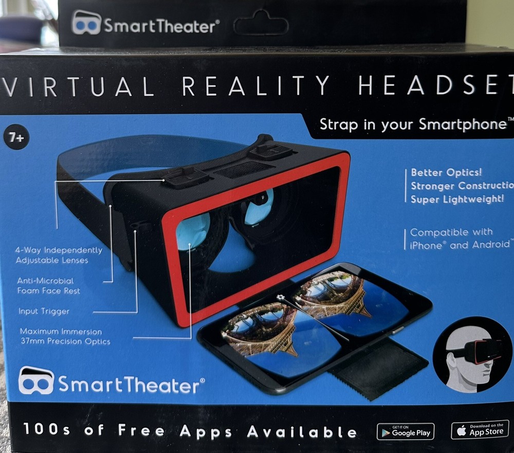 Virtual Reality Headset, Compatible with Iphone and Android Lightweight Apps