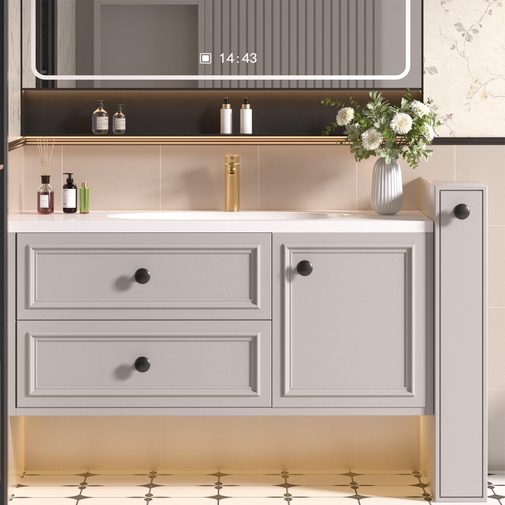 Goldenwarm 25 Pack Cabinet Knobs Black Cabinet Knobs Round Black Drawer Pulls...