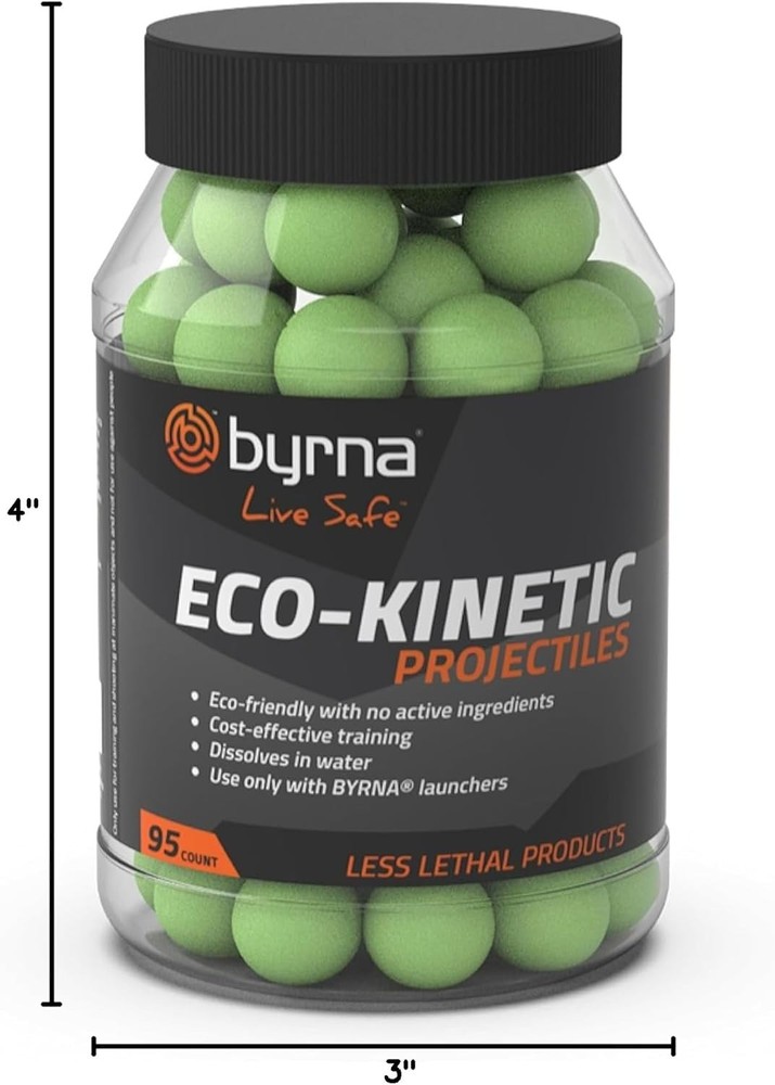 0.68 Caliber Eco-Friendly Projectile Rounds with Visual Impact Technology