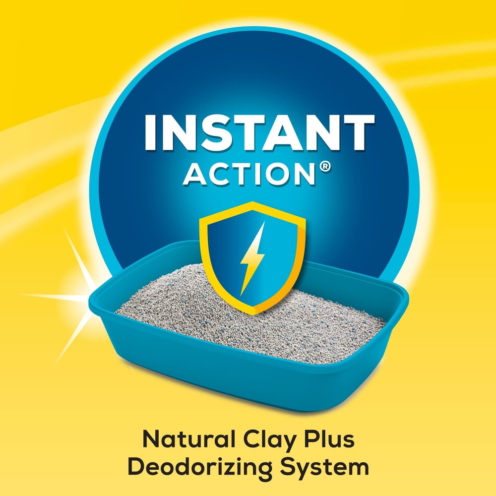 Instant Action Clumping Cat Litter Quick-Release Deodorizing Floral Scent 14 lb