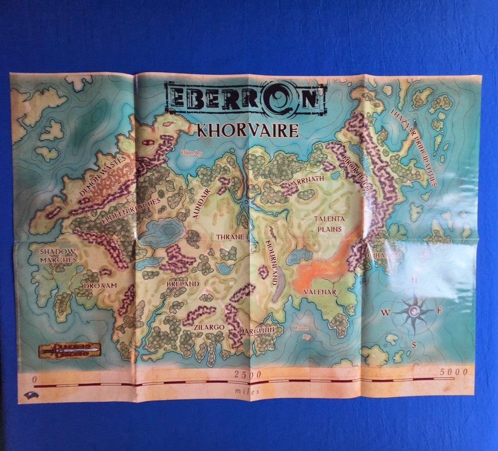 Eberron Khorvaire Map - Dungeons and Dragons