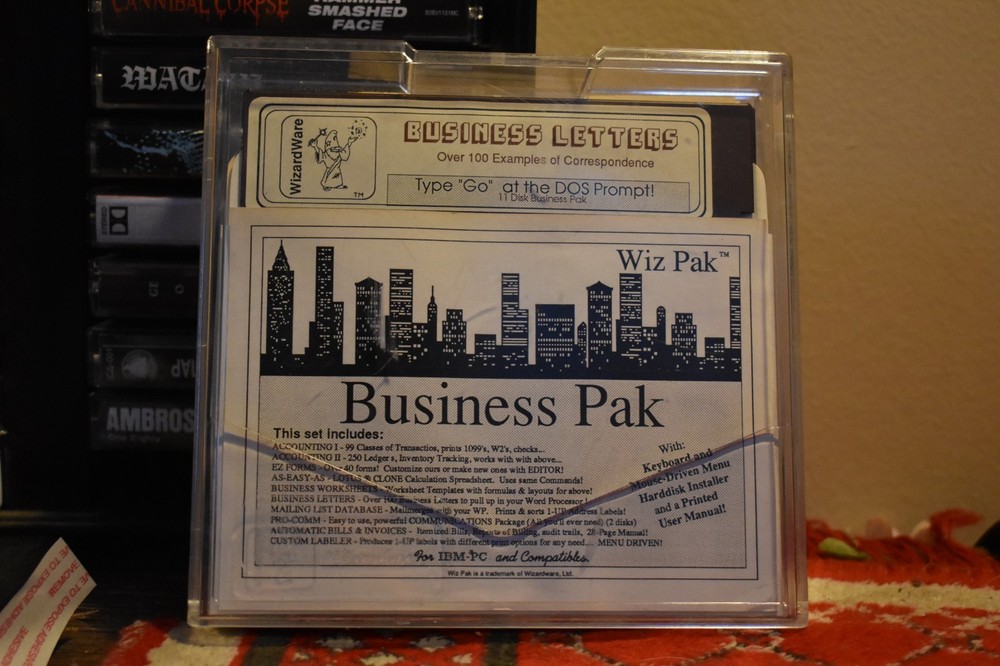 WizardWare Business Pak - 5.25" Floppy Disk Set - DOS