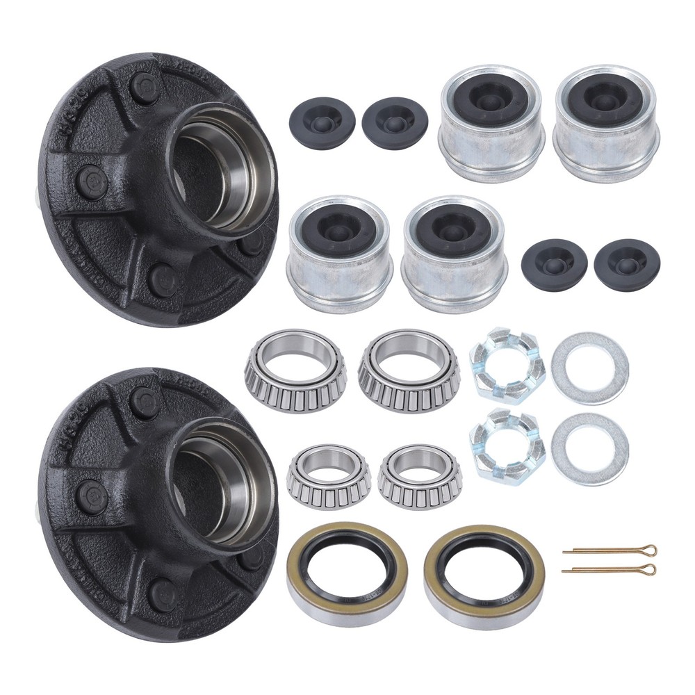 With Trailer Bearing Kit 5 on 4.5" Trailer Hub Kit For 3500 lbs. #84 Spindle