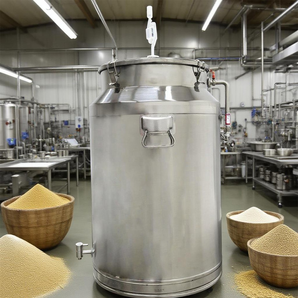 64L Stainless Steel Fermenter/Storage Tank for Wine Brewing, Storage, Transport