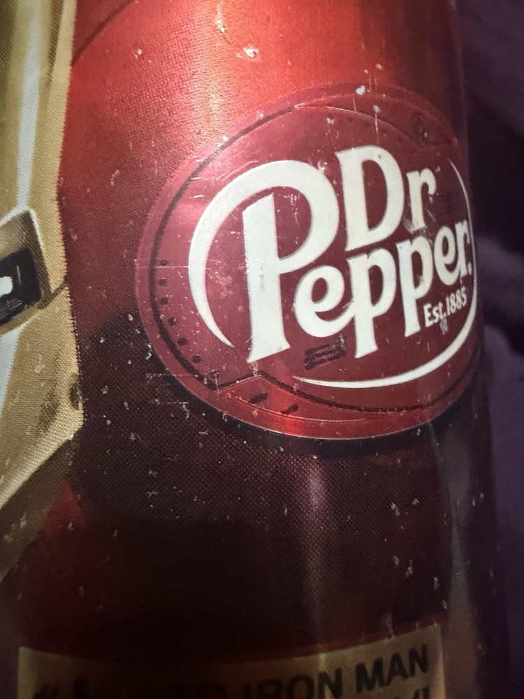 Dr Pepper Iron Man 2 Can #1 Mark VI Marvel 2011 Empty Unopened Marvel Disney Pop