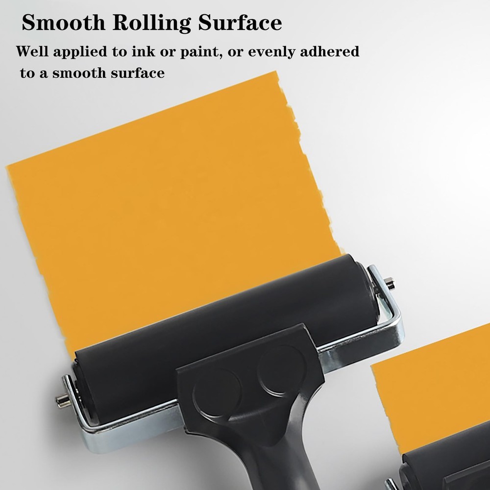 Soft Rubber Brayer Rollers for Crafting Brayer Rollers for Printmaking Brayer...