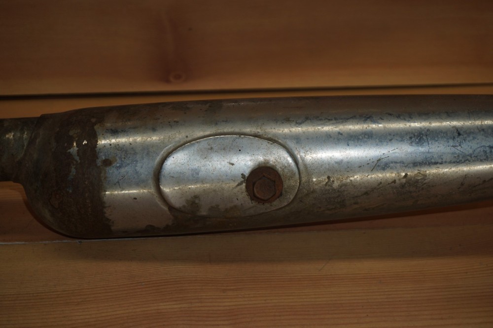 1950 - 1960 Triumph Left Side Exhaust Muffler Header Head Pipe