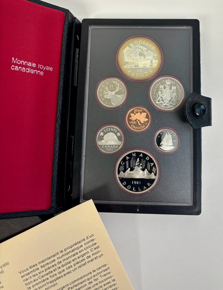 1981 Canada double dollar proof coin set