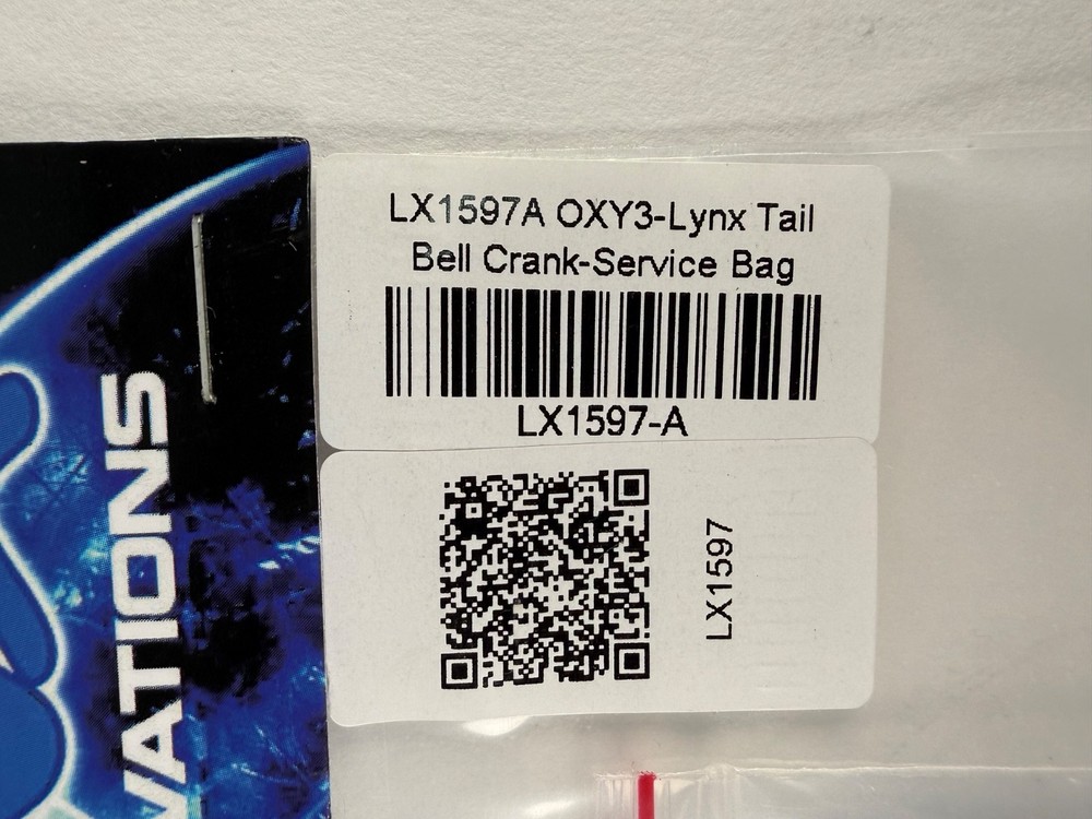 OXY HELI OXY 3 BELL CRANK SERVICE BAG LX1597-A