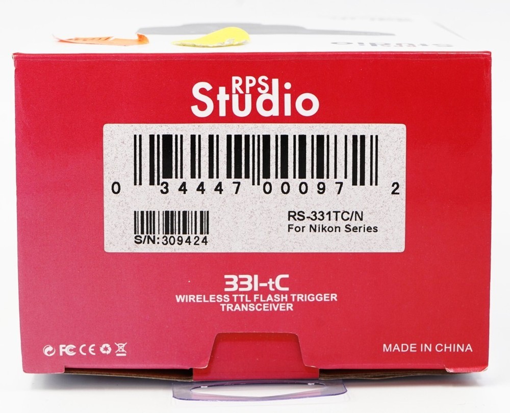 RPS Studio 331-tC Wireless TTL Flash Trigger Transceiver for Nikon
