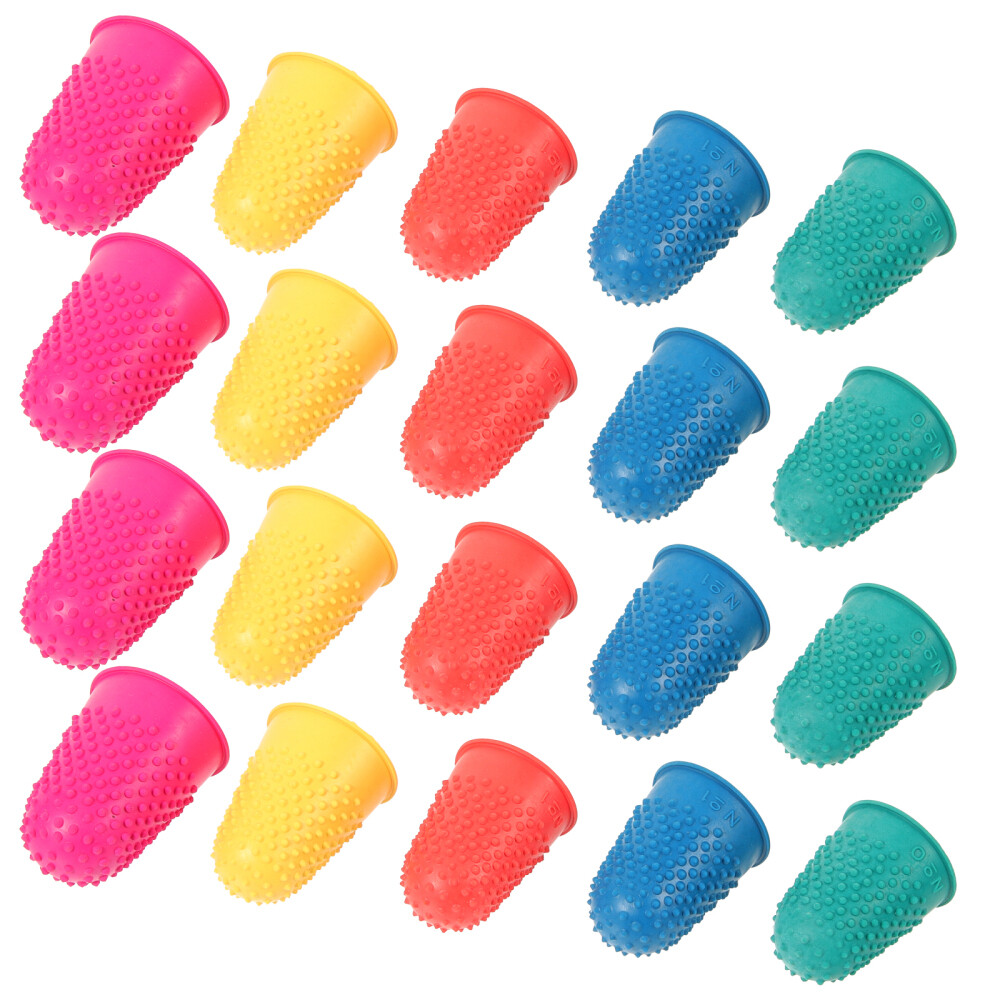 20 Pcs Multi Function Rubber Finger Protectors Non Slip Finger Cots for Home Use