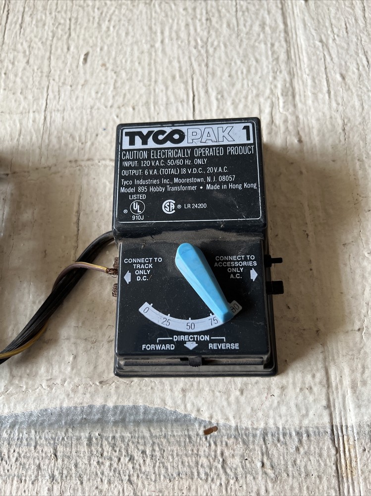 Tyco Pak 1 (Model 895) Train Transformer Controller