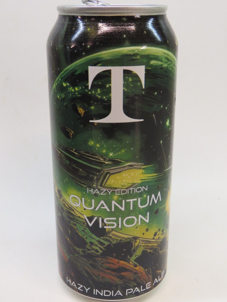 Craft BEER Empty Can: THRESHOLD Brewing Co Quantum Vision IPA; Portland OREGON