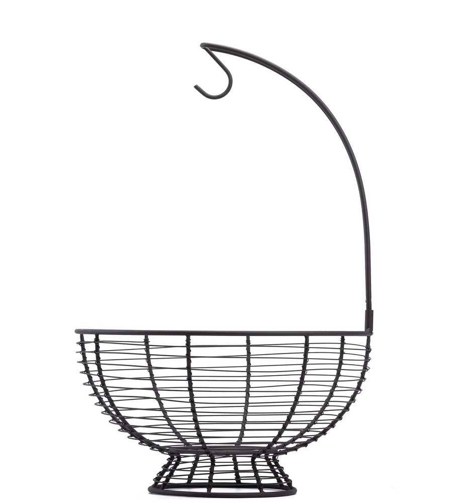 Fruit Basket Bowl 11.81" Diameter with Detachable Banana Hanger - Kitchen