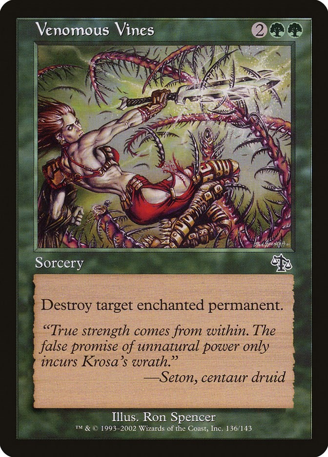 Venomous Vines Judgment 136 MTG MP