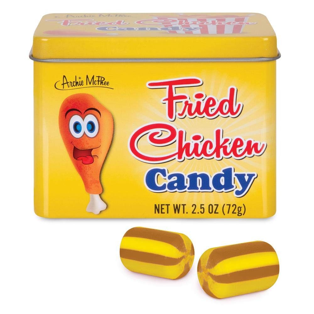 Fried Chicken Flavored Candy Collectible Tin