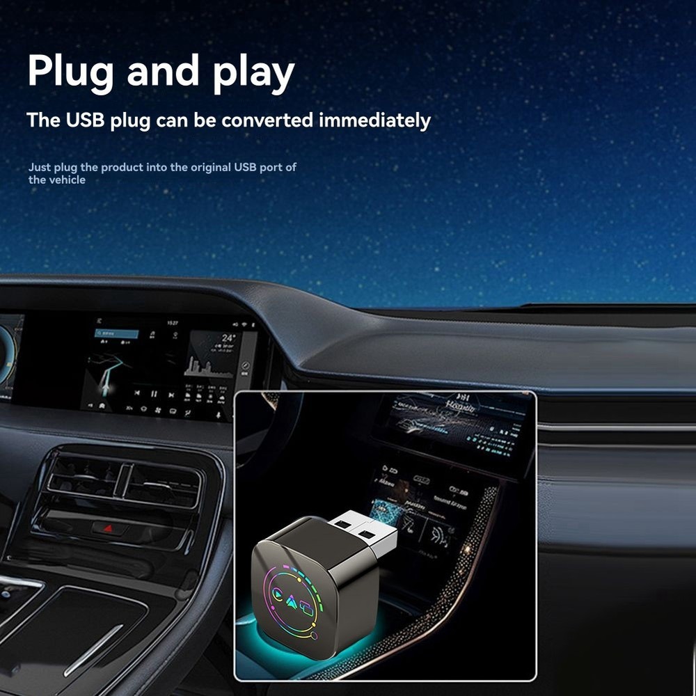 Carplay Android Auto Carplay Box USB Dongle Adapter Plug & Play Cablegeb2645