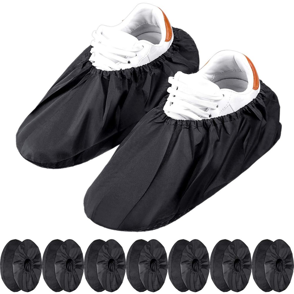 8 Pairs Washable Shoe Covers Water-Resistant Dust Mud Protector Boot Covers