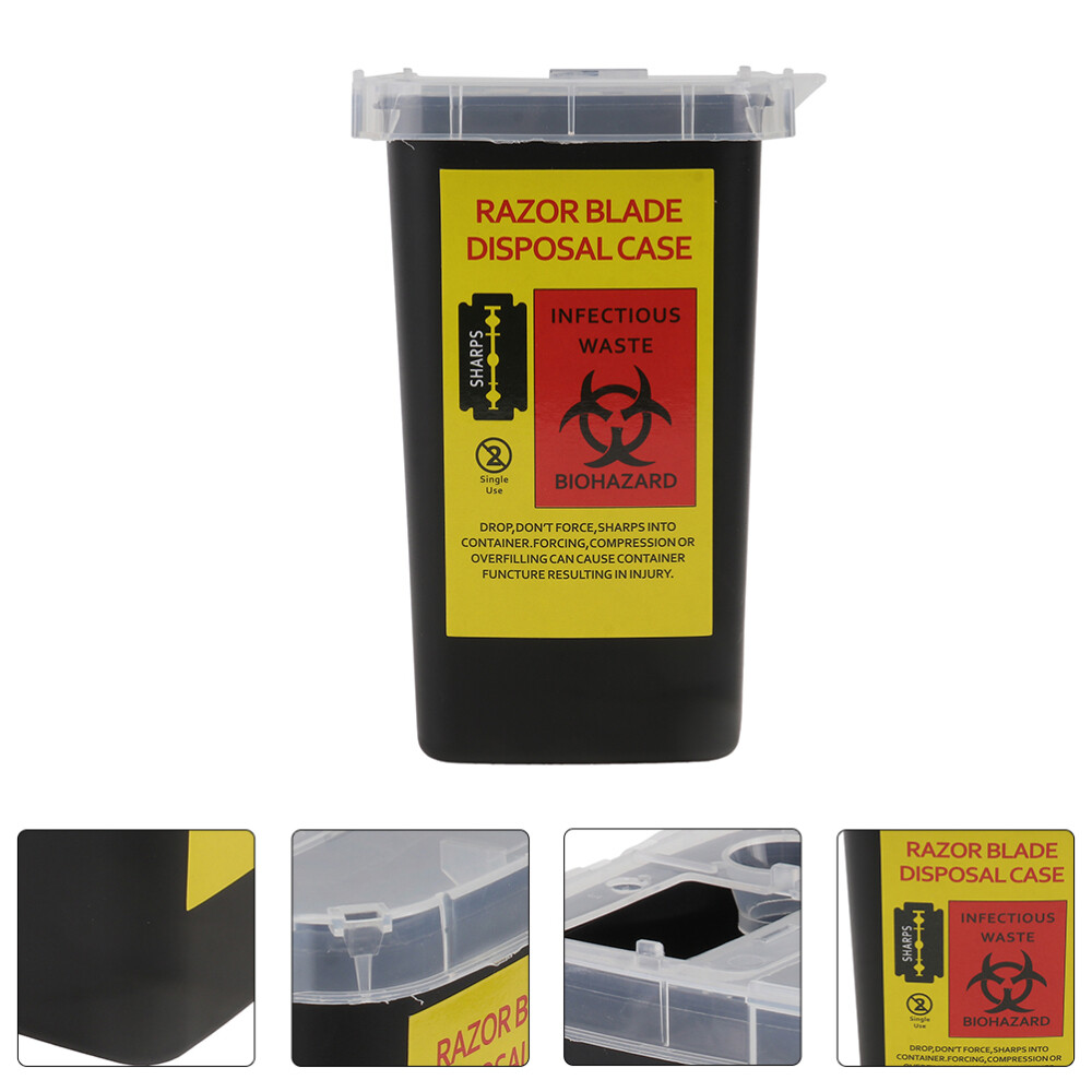 2 Pcs Razor Storage Bank Disposal Container Blade Box Durable Tool