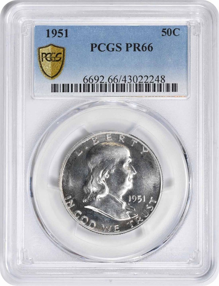1951 Franklin Half Dollar PR66 PCGS