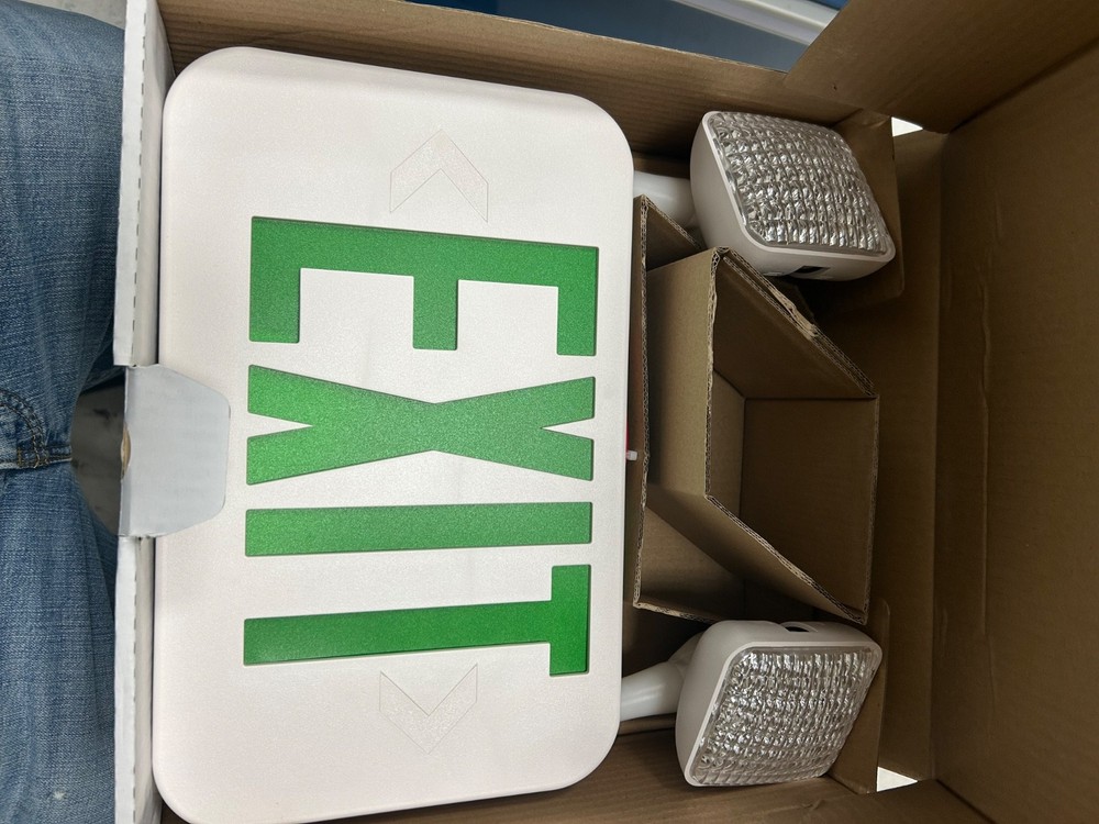 emergency exit light with backup battery