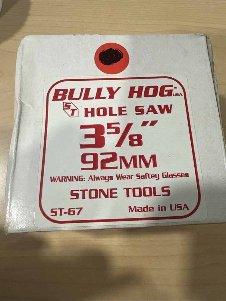 Stone Tools Bully Hog 3-5/8 Hole Saw ST-67