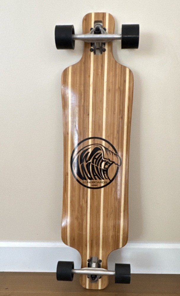 White Wave Longboards Original Apex Complete Longboard Skateboard