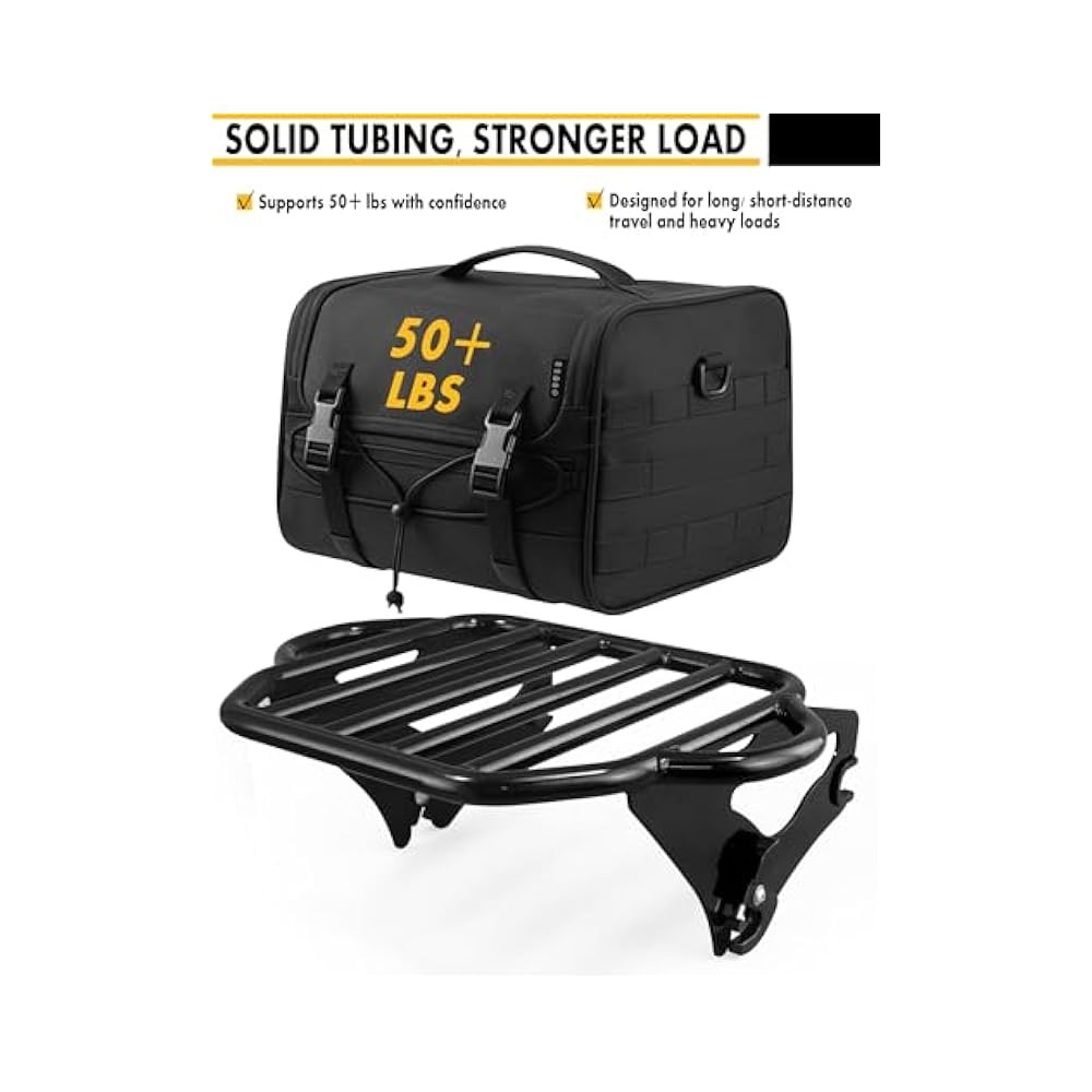 For Detachable Luggage Rack, High,Capacity Storage, Solid Steel, Black Powder