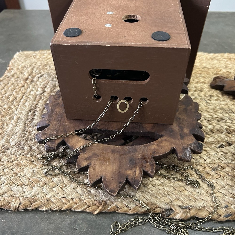 Antique West Germany Bachmaier & Kenner Carved Cuckoo Clock Untested