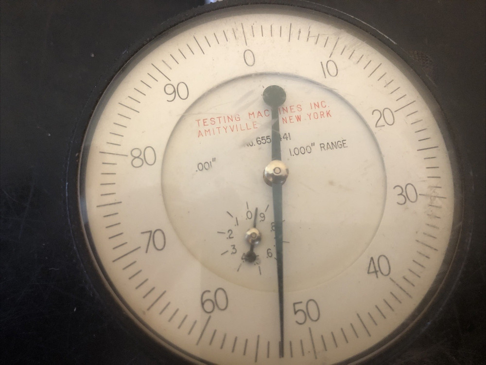 Testing Machines Inc. Dial Indicator No.655-441 Range 1.000"