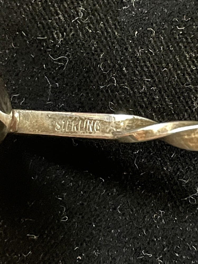 Vintage Sterling Twisted Handle Candle Snuffer 9.5” Long