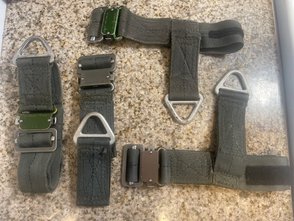 US Navy  F-4 Phantom Ejection Seat Pilot's Leg Garters